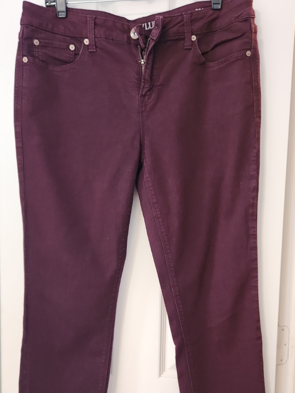 Stylus Women's Midrise Jeans In Burgundy